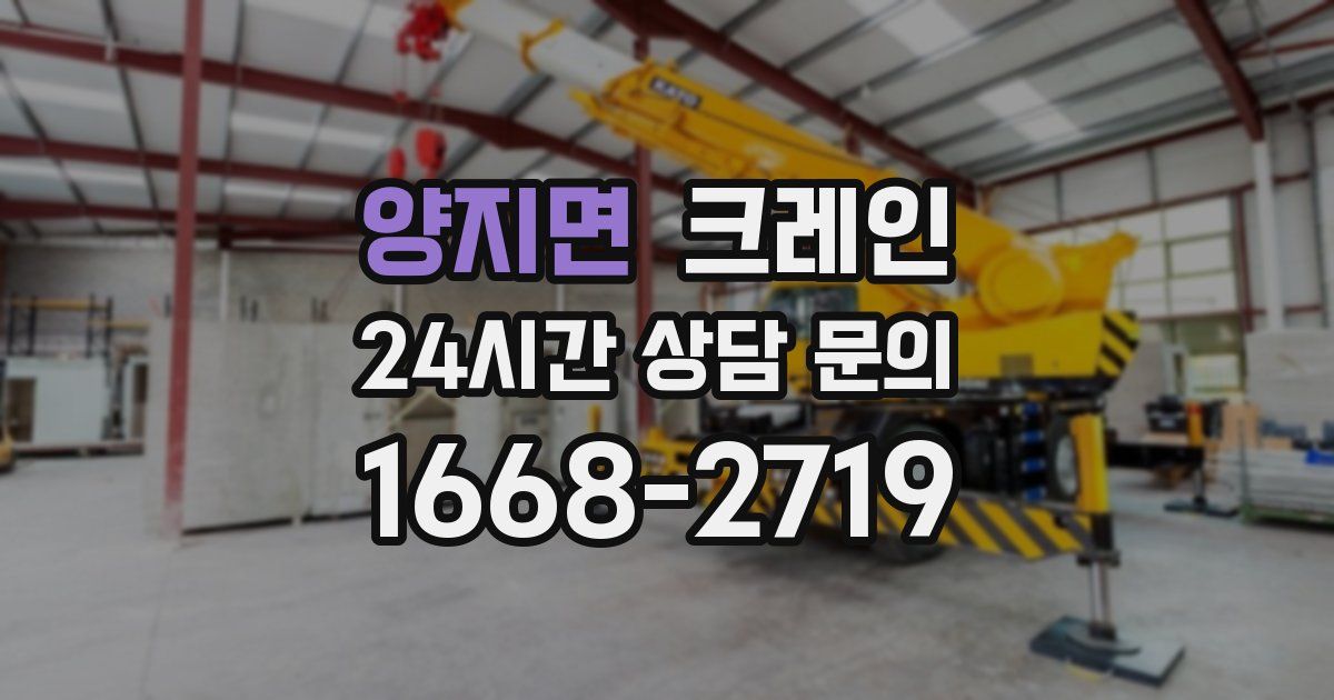 양지면 크레인