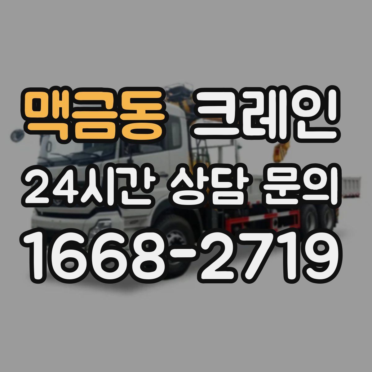 맥금동 카고 크레인