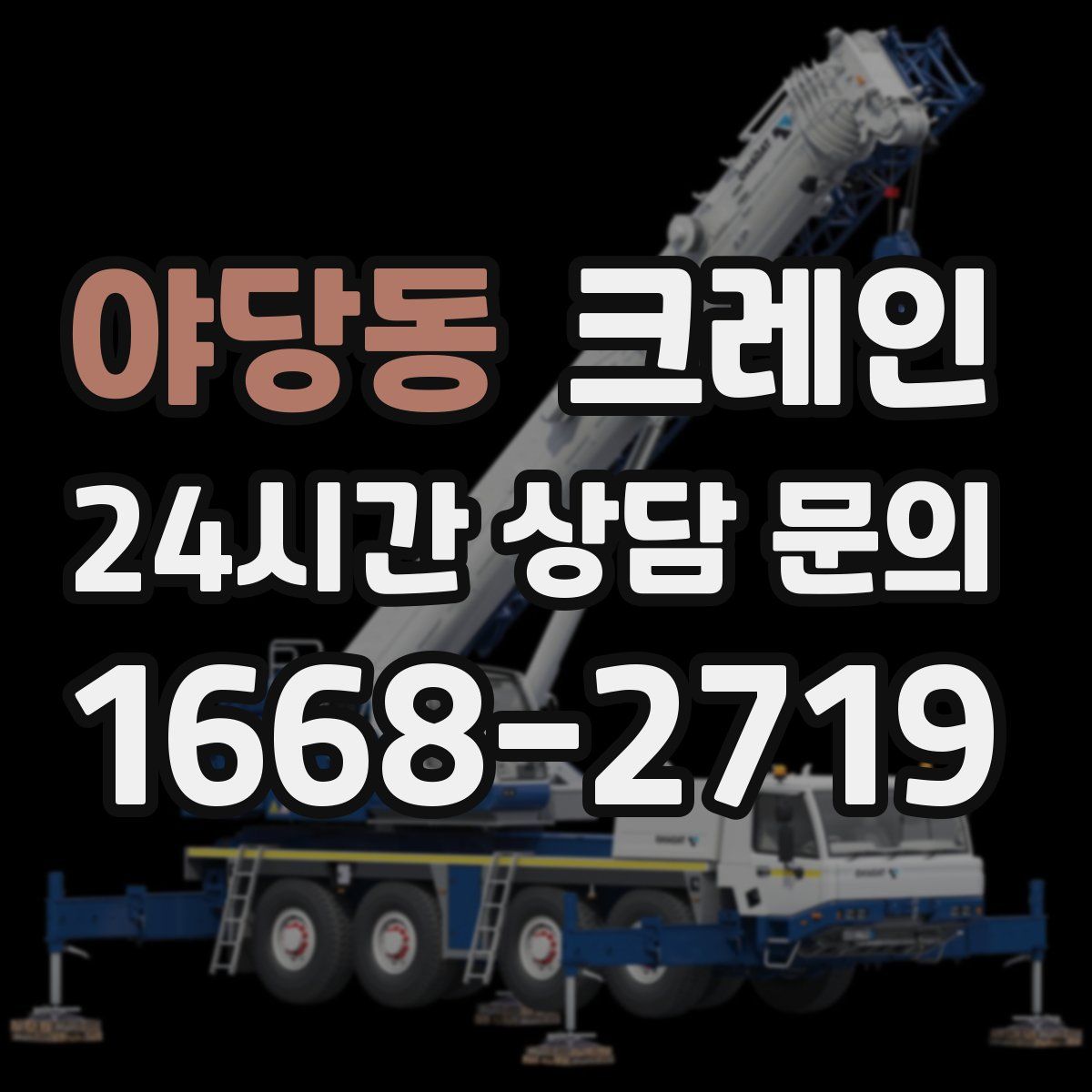 야당동 카고 크레인