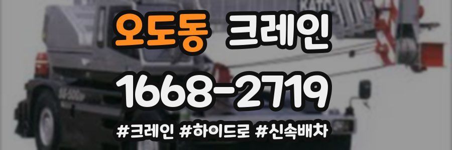 오도동 크레인 작업