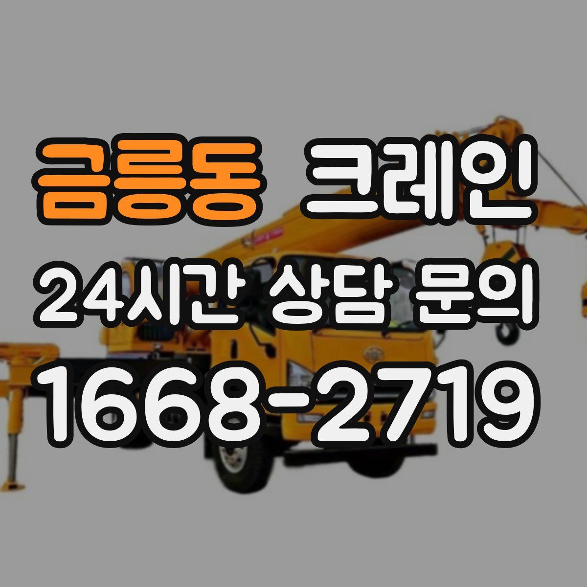 금릉동 카고 크레인