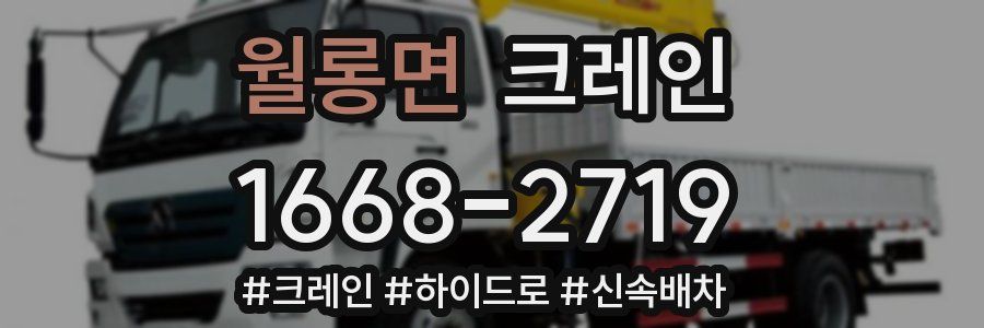 월롱면 크레인 작업