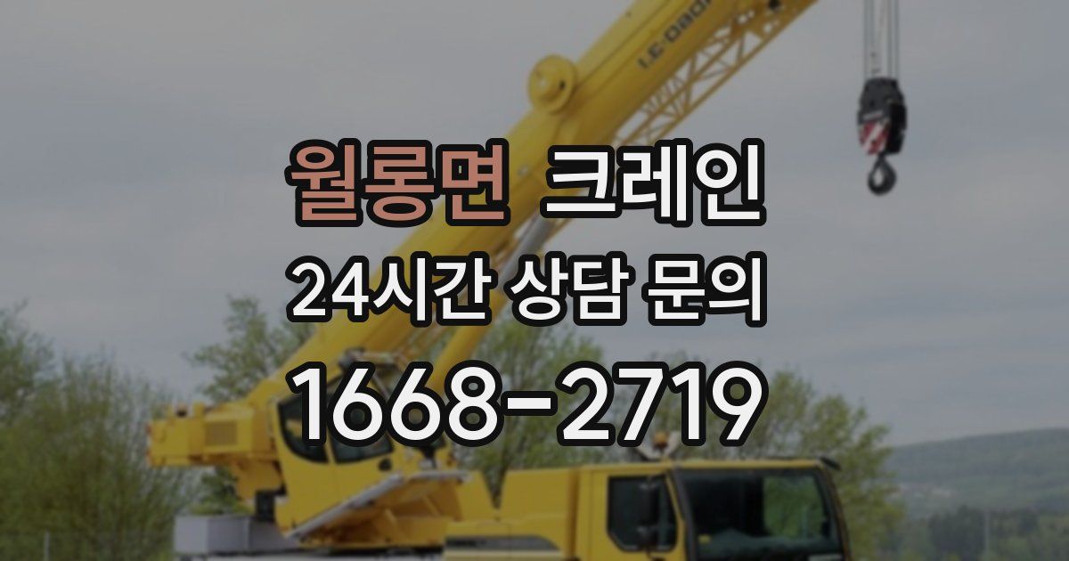 월롱면 크레인