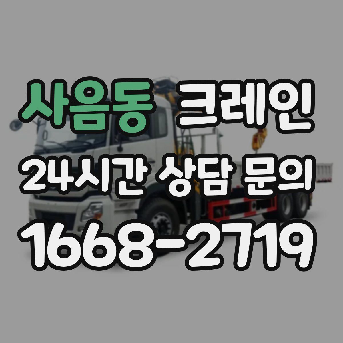 사음동 카고 크레인