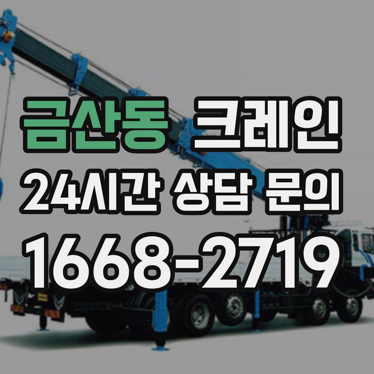 금산동 카고 크레인