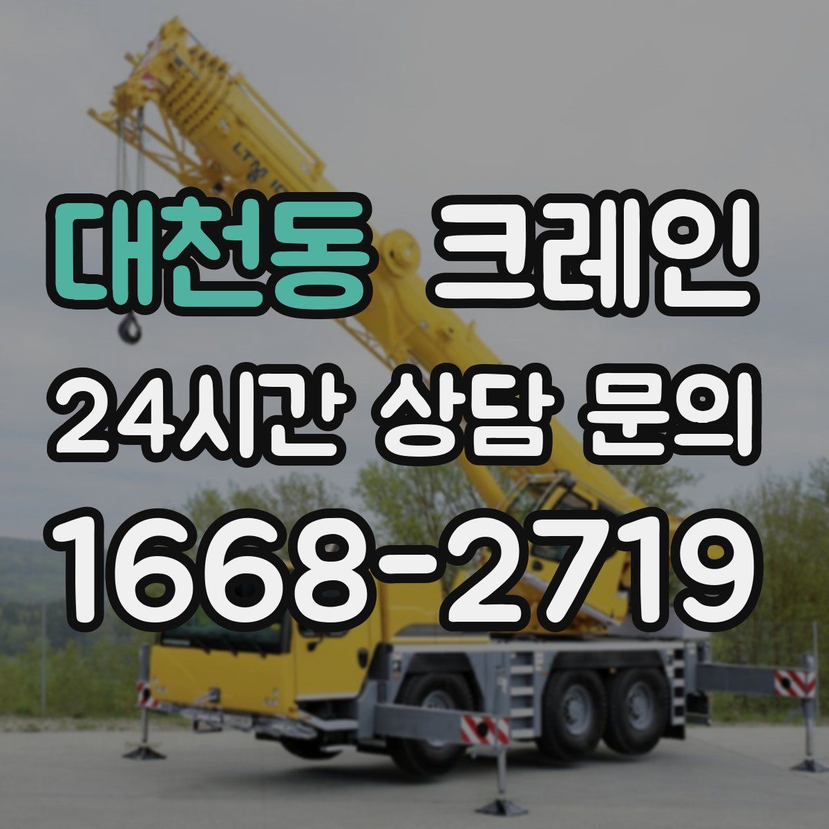 대천동 카고 크레인