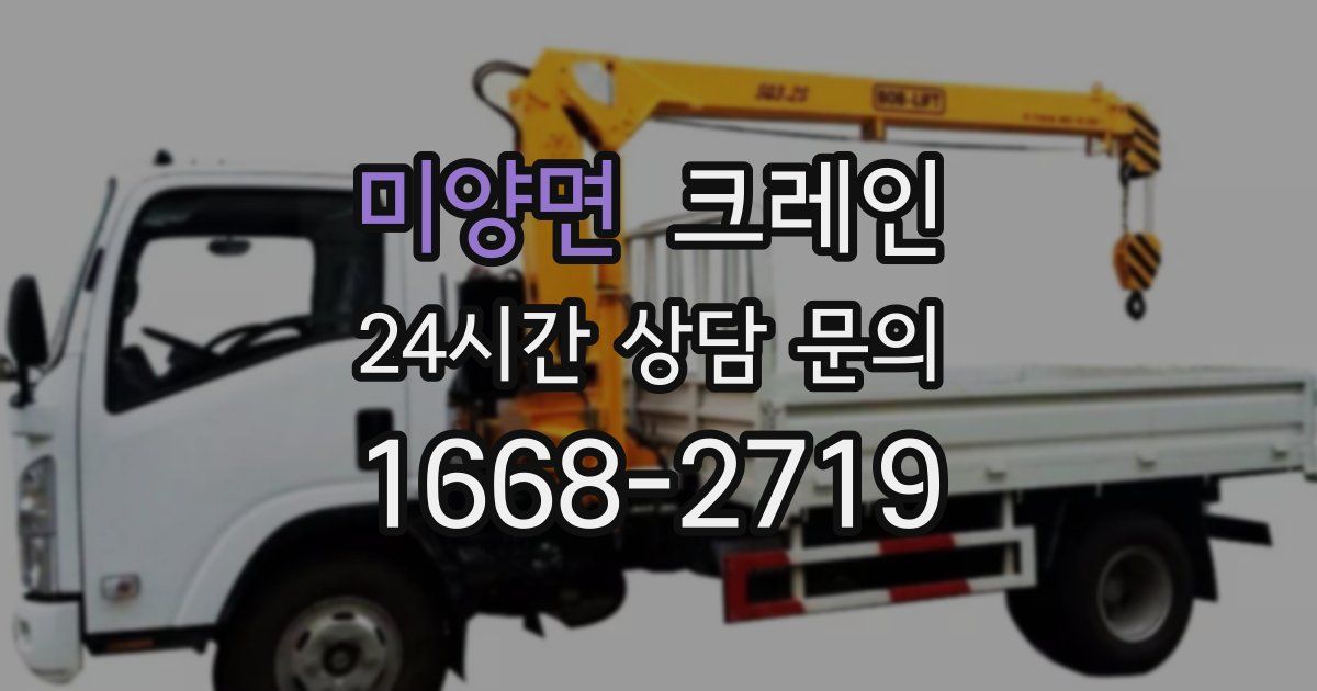 미양면 크레인