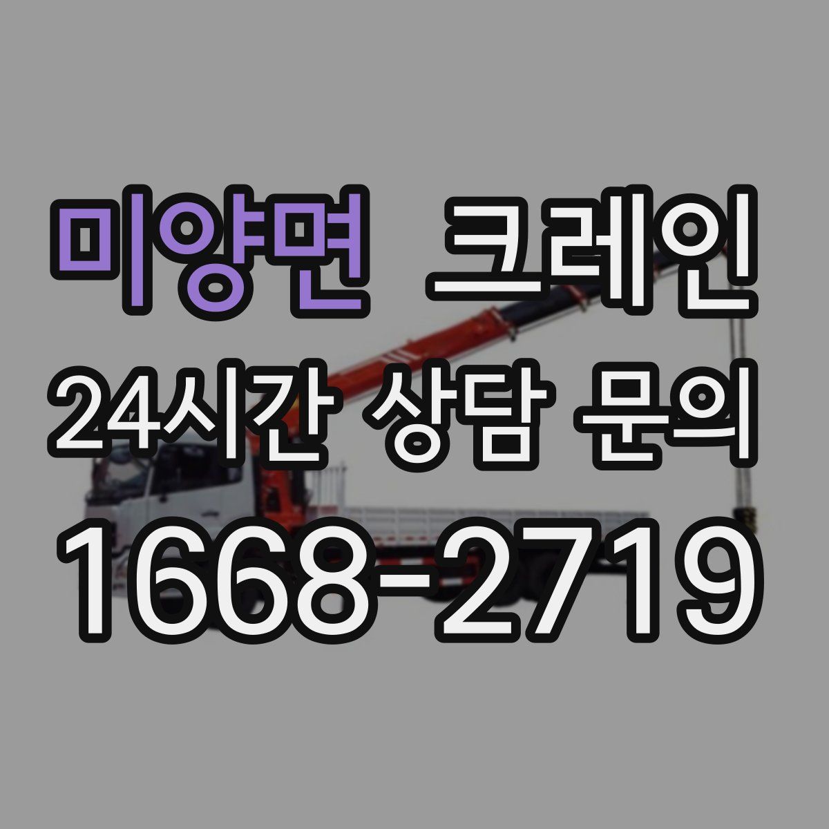 미양면 카고 크레인