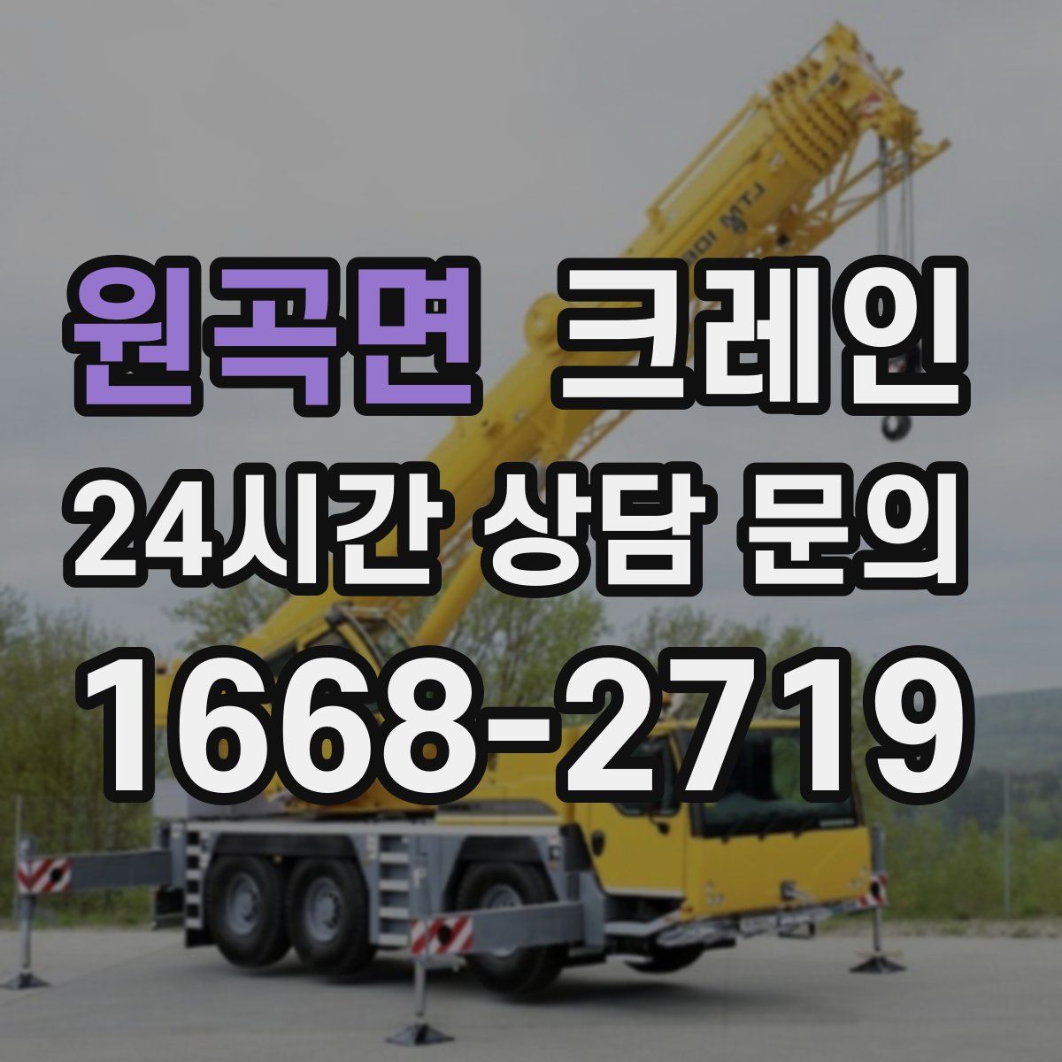 원곡면 카고 크레인