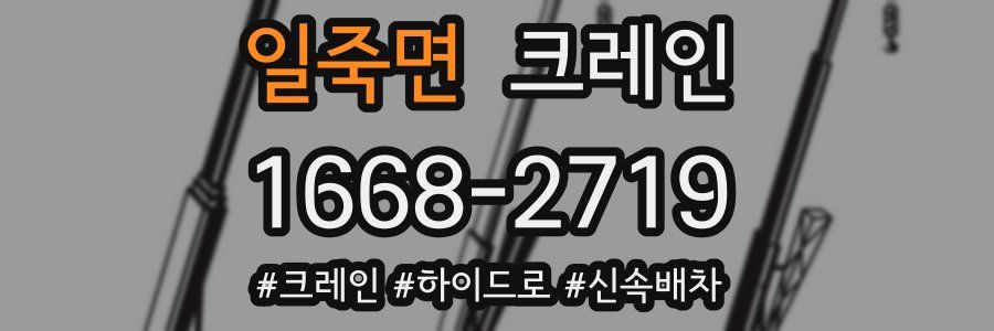 일죽면 크레인 작업