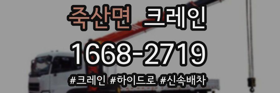 죽산면 크레인 작업