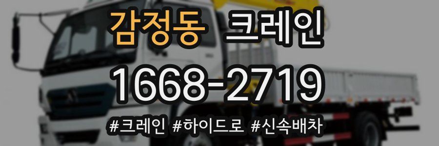 감정동 크레인 작업