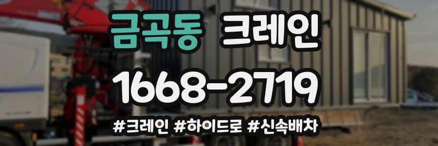 금곡동 크레인 작업