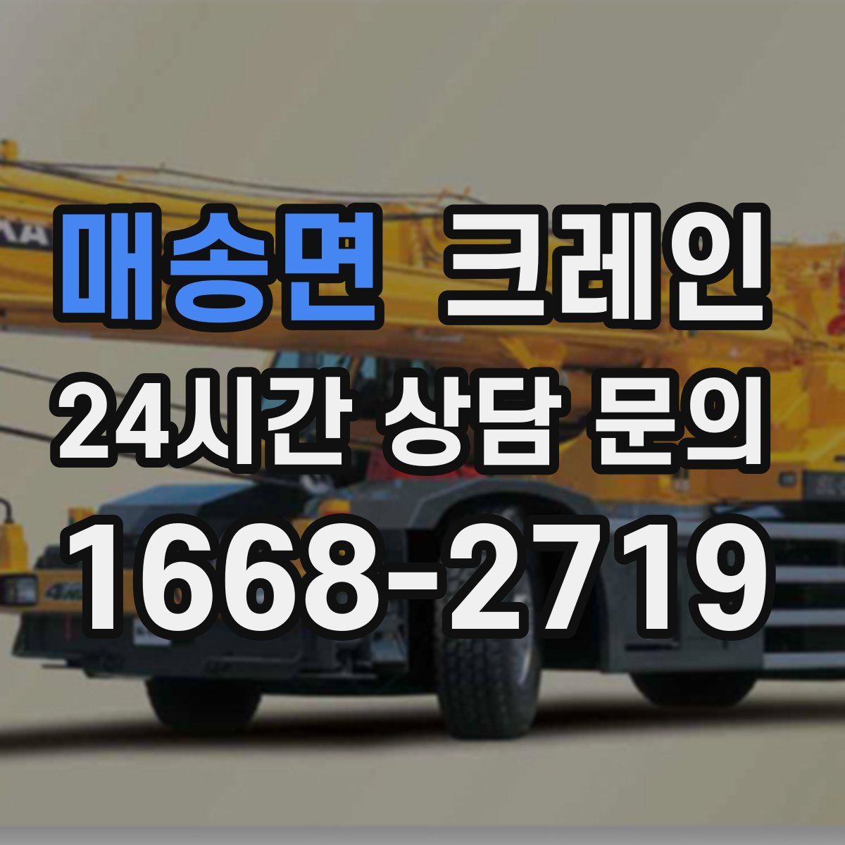 매송면 카고 크레인