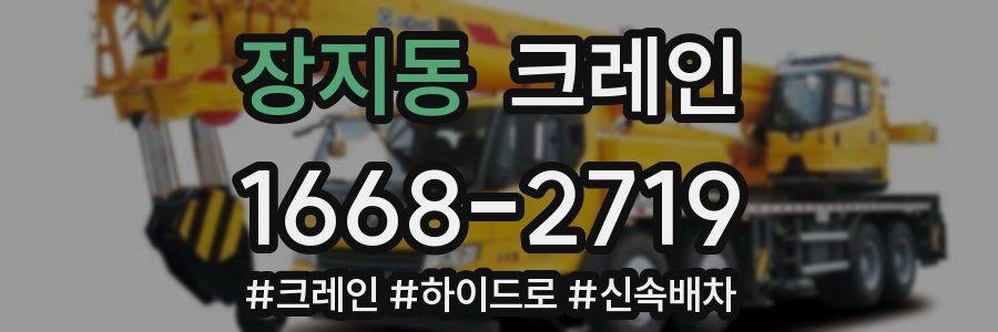 장지동 크레인 작업
