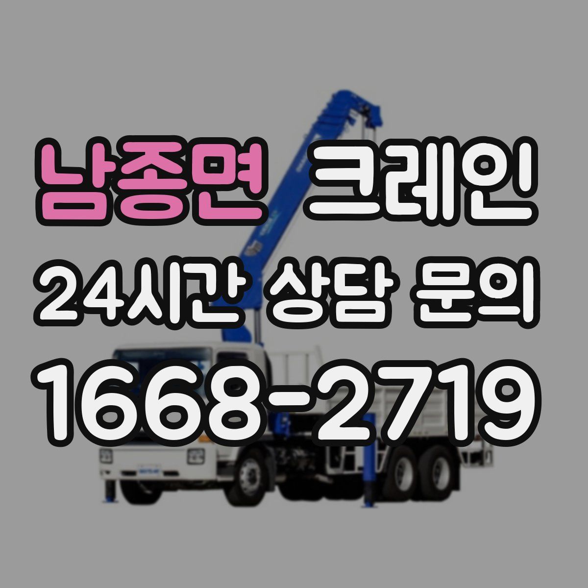 남종면 카고 크레인