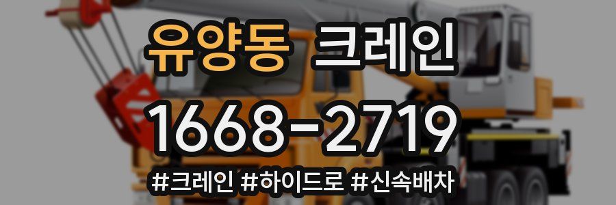 유양동 크레인 작업