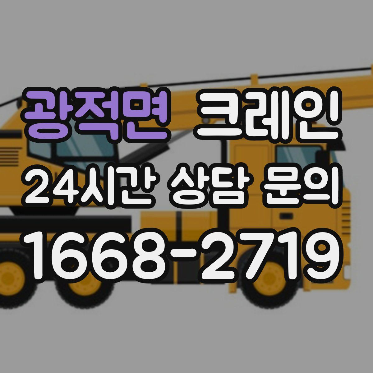 광적면 카고 크레인