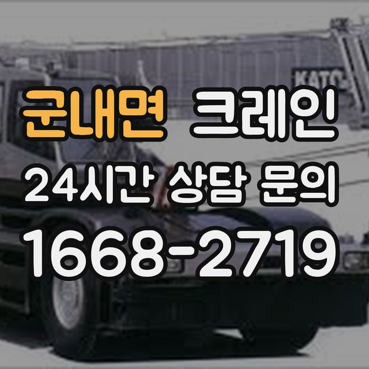 군내면 카고 크레인