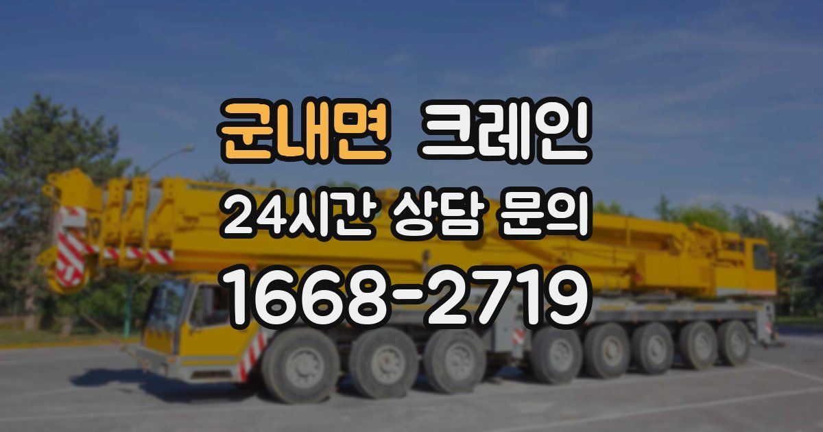 군내면 크레인