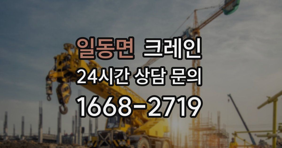 일동면 크레인