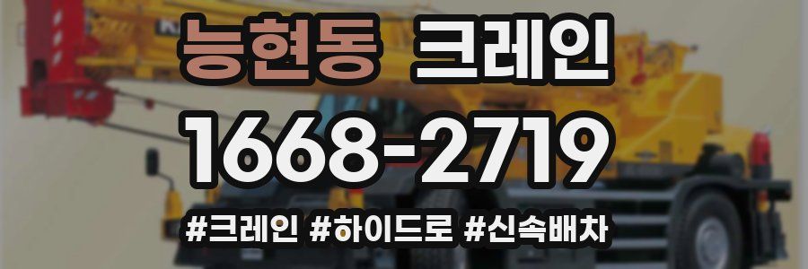 능현동 크레인 작업
