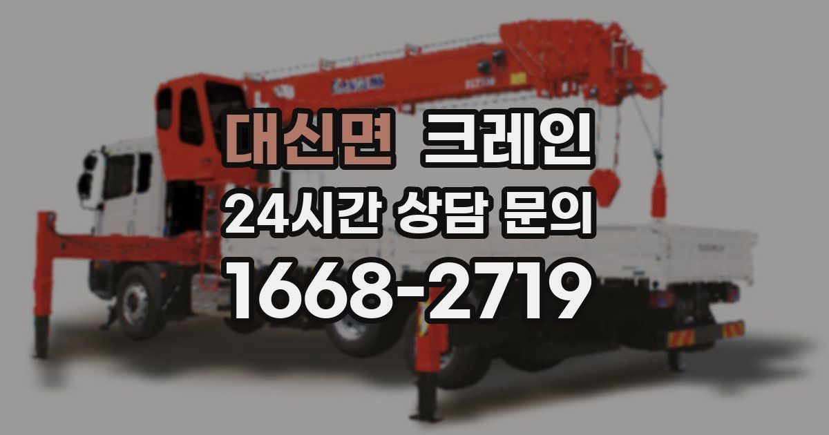 대신면 크레인