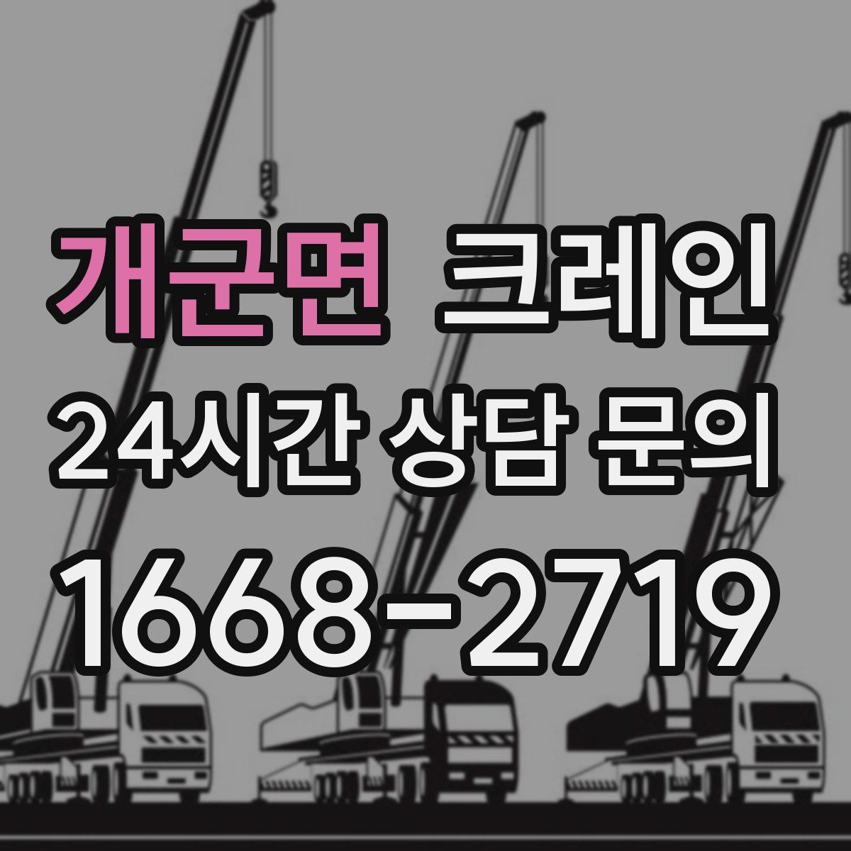 개군면 카고 크레인