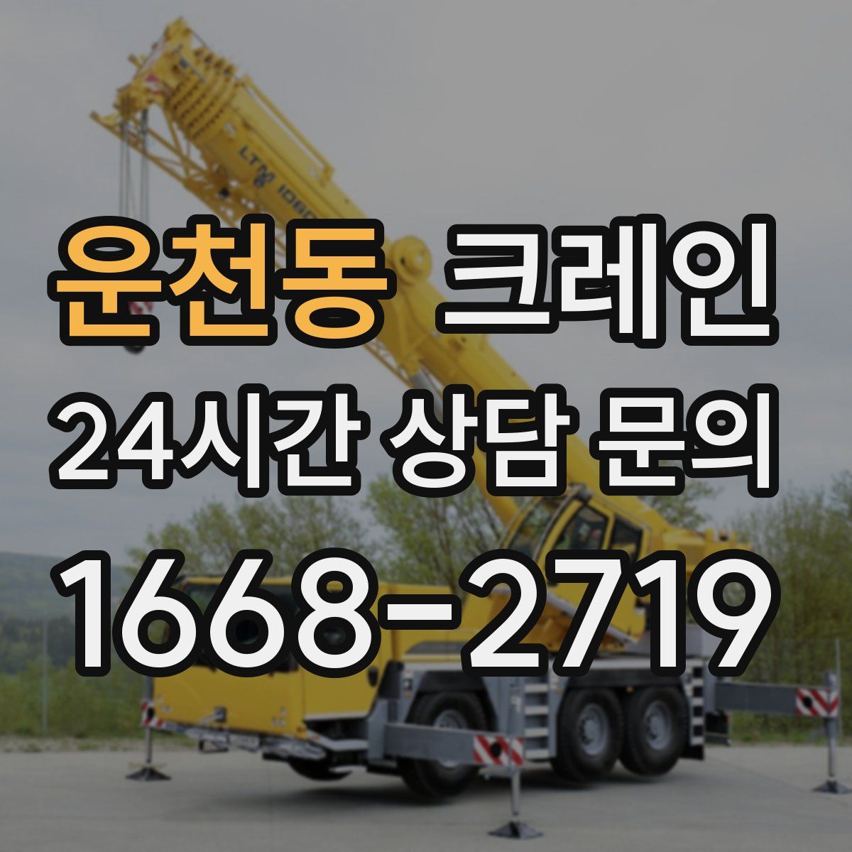 운천동 카고 크레인