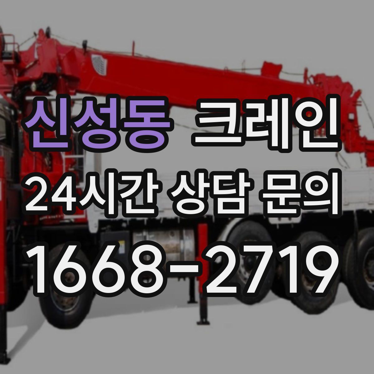 신성동 카고 크레인