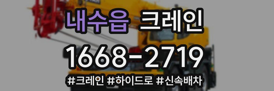 내수읍 크레인 작업