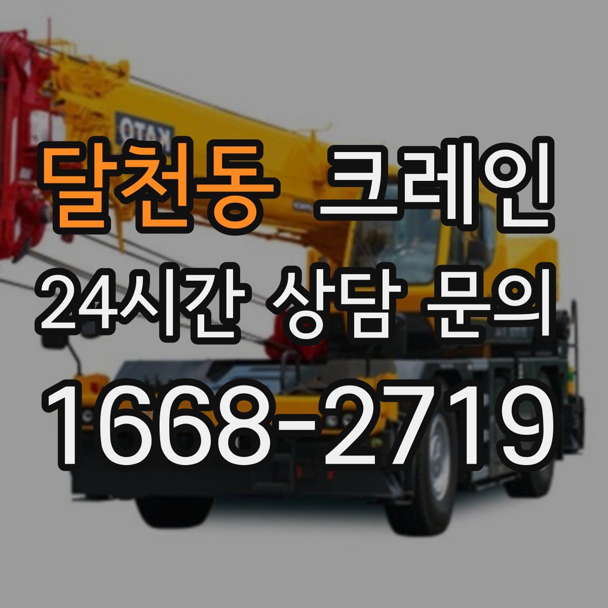 달천동 카고 크레인
