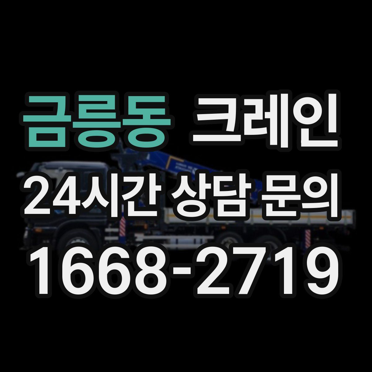 금릉동 카고 크레인