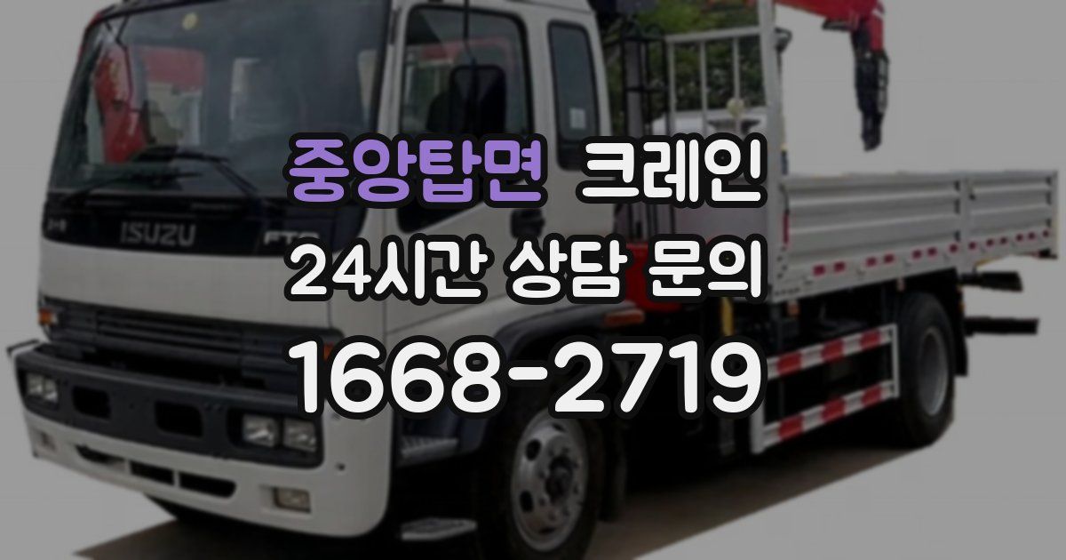 중앙탑면 크레인