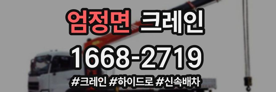 엄정면 크레인 작업