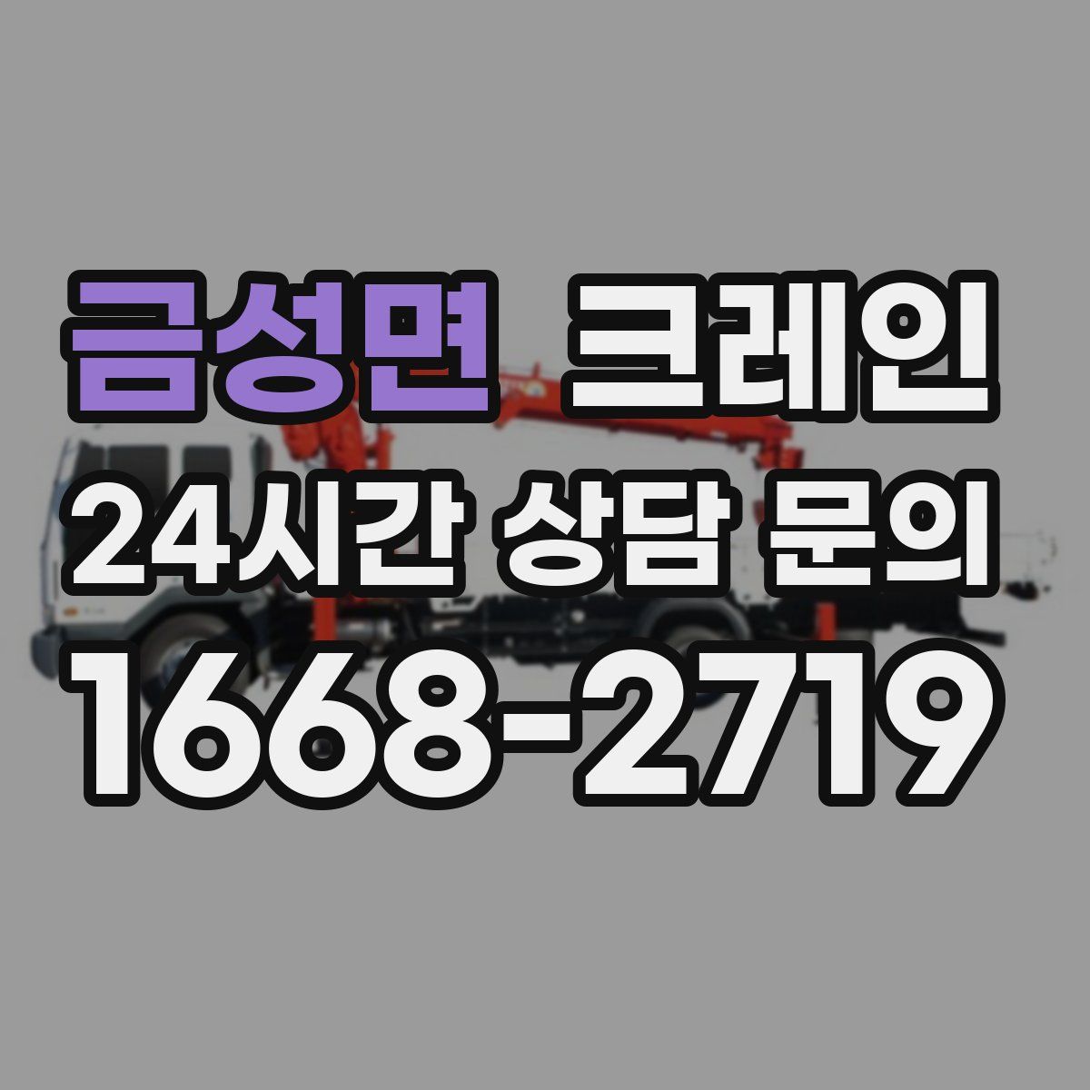 금성면 카고 크레인