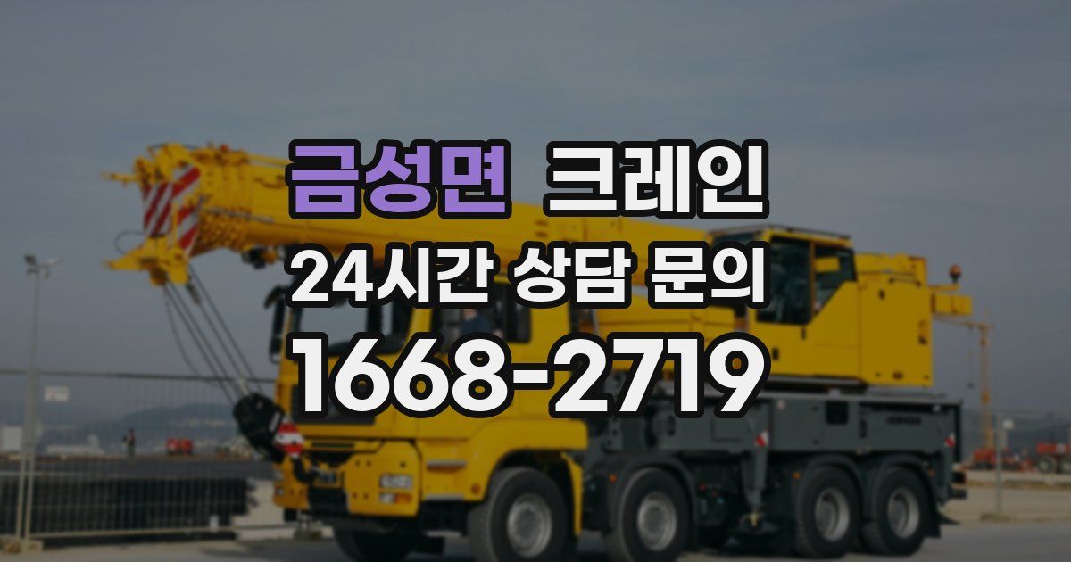 금성면 크레인