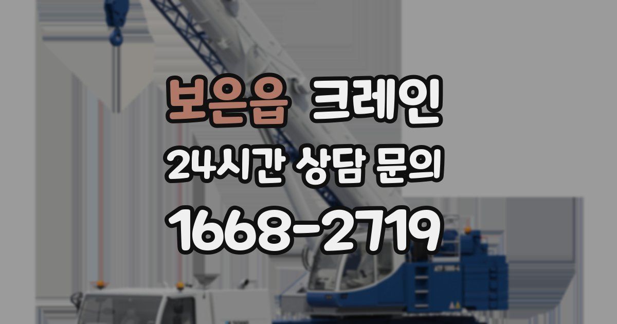 보은읍 크레인