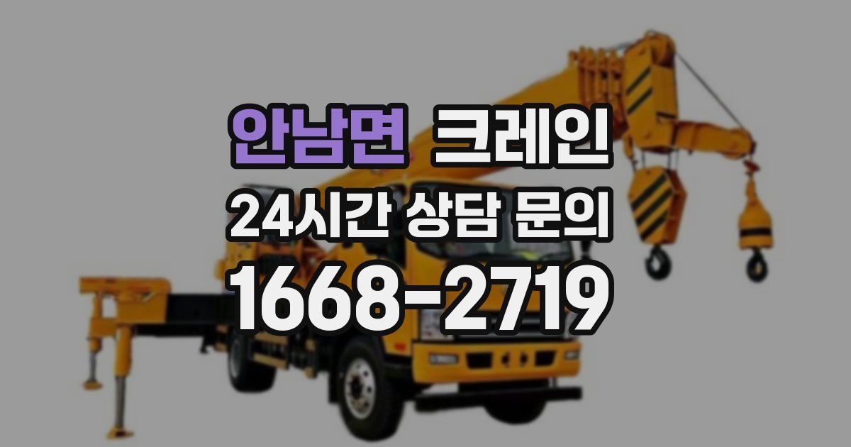 안남면 크레인