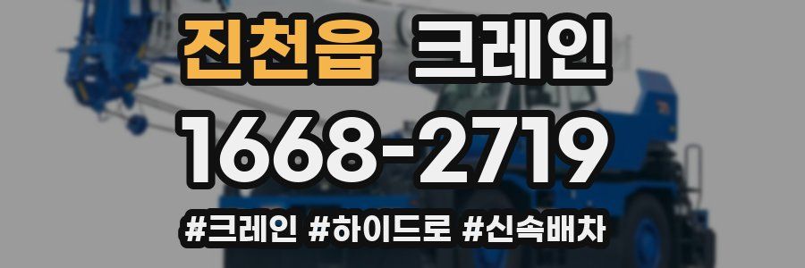 진천읍 크레인 작업