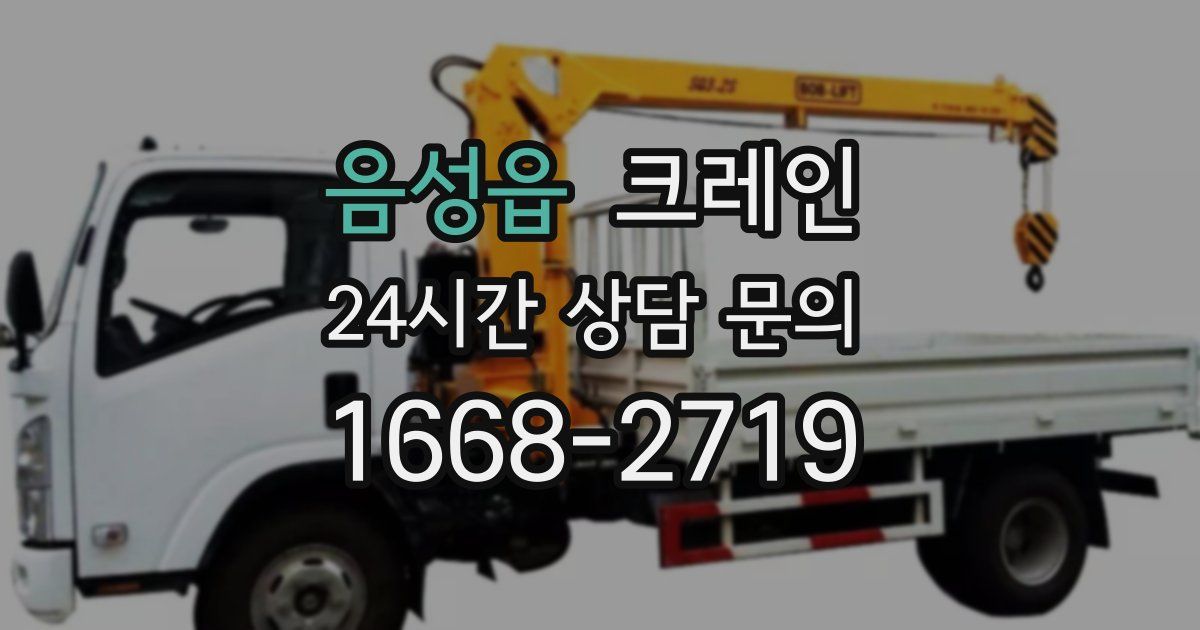음성읍 크레인