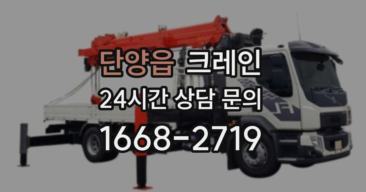 단양읍 크레인
