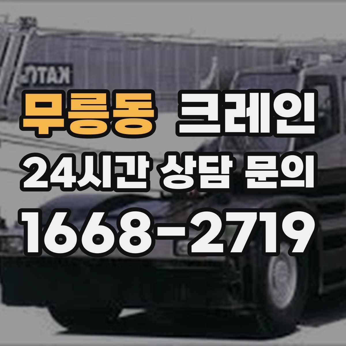 무릉동 카고 크레인