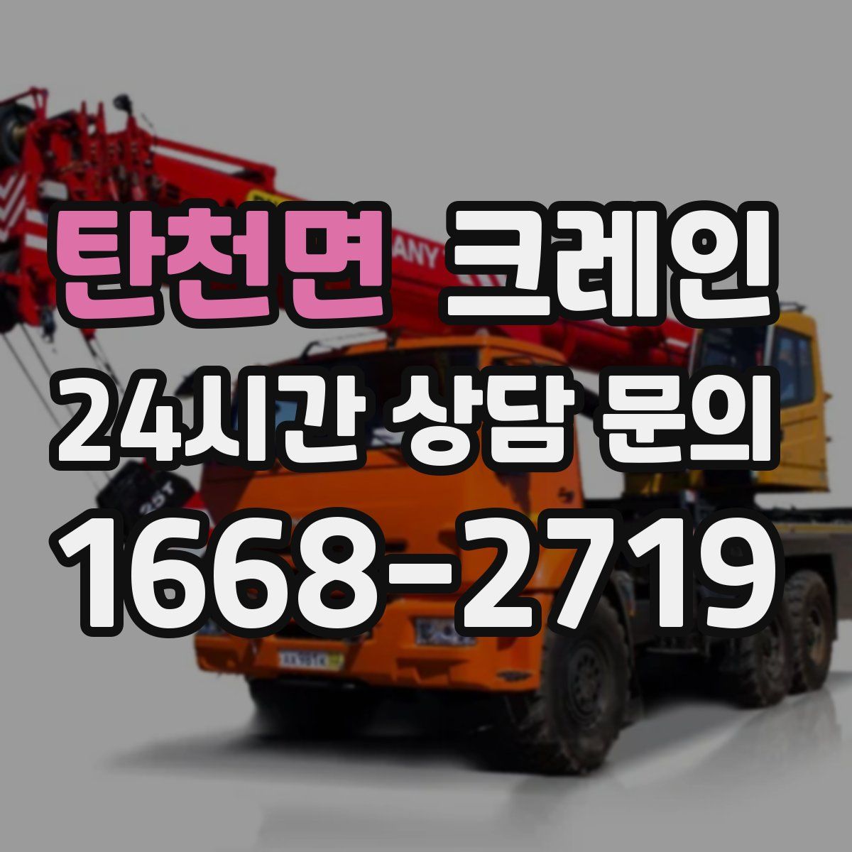 탄천면 카고 크레인