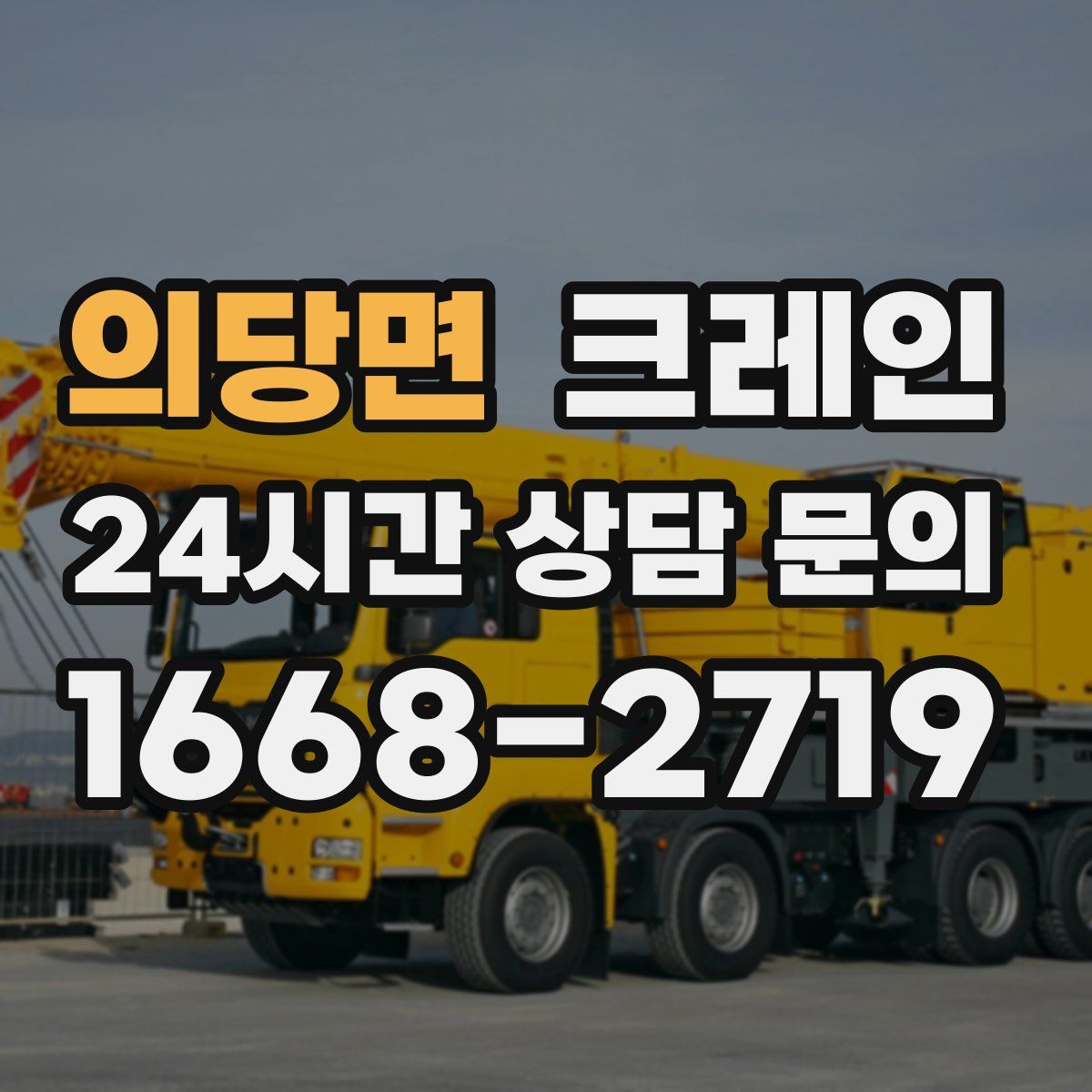 의당면 카고 크레인