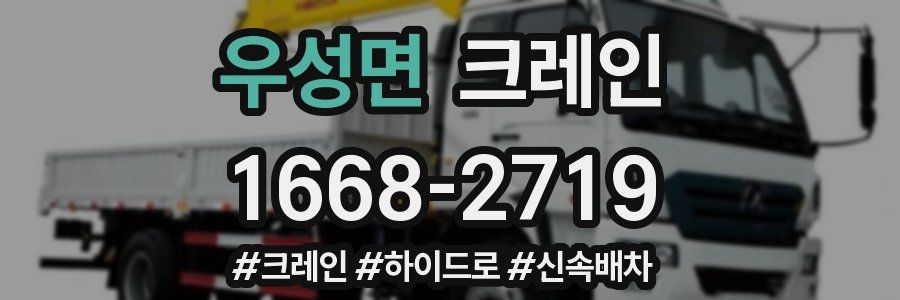 우성면 크레인 작업