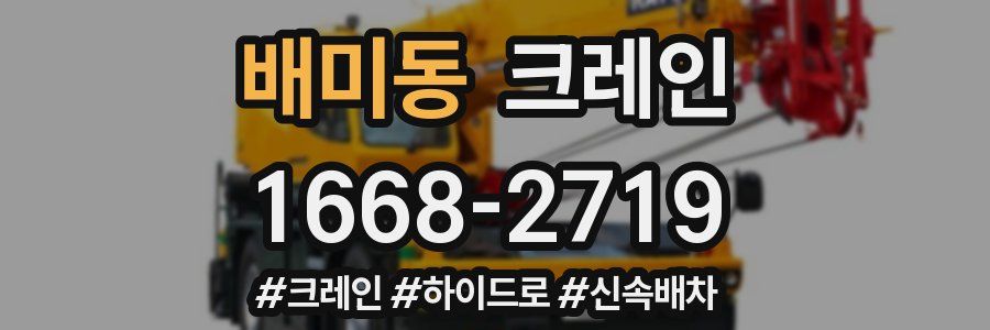 배미동 크레인 작업