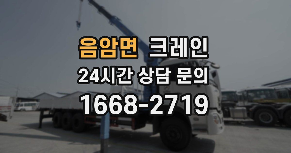 음암면 크레인