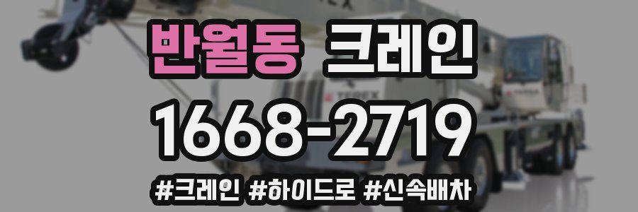 반월동 크레인 작업