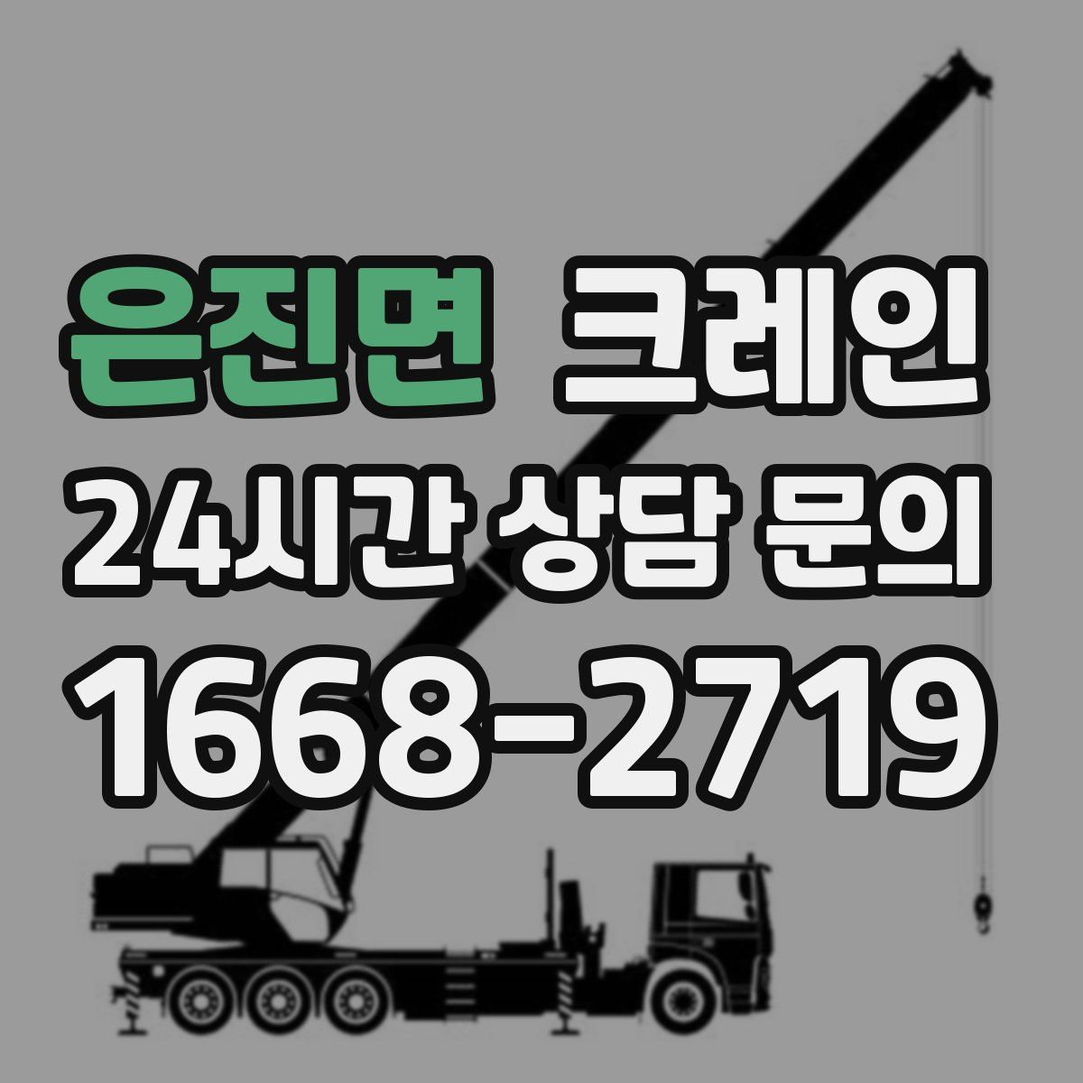 은진면 카고 크레인